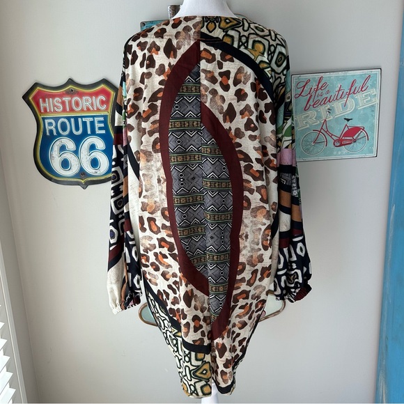 Umgee Boho Wild Cocoon Kimono Size S/M - Picture 4 of 12